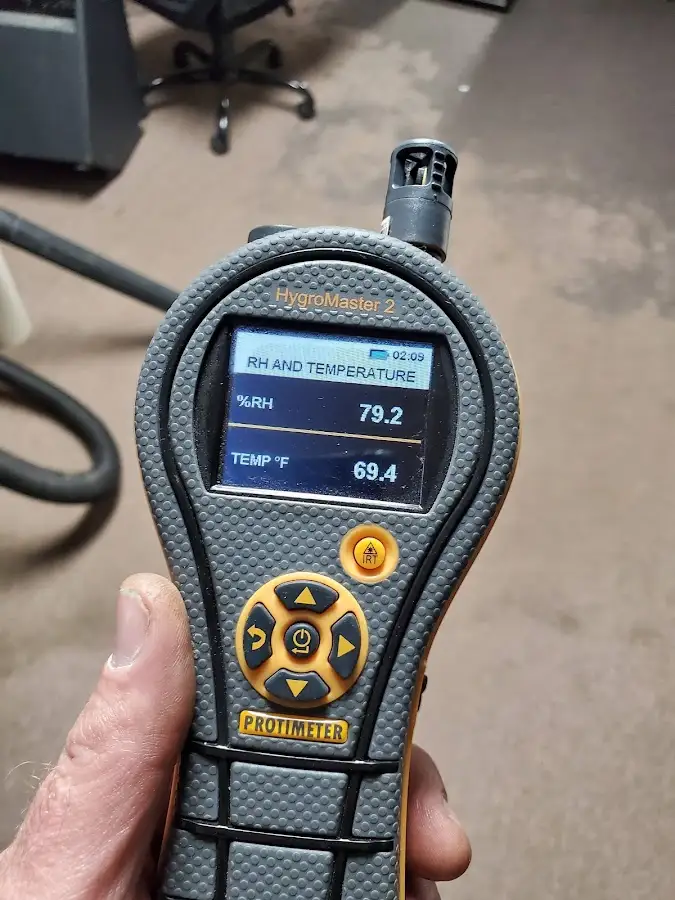 Moisture meter humidity assessment for Mold Remediation & Removal in Holly